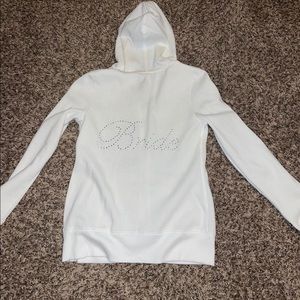 “BRIDE” white hoodie